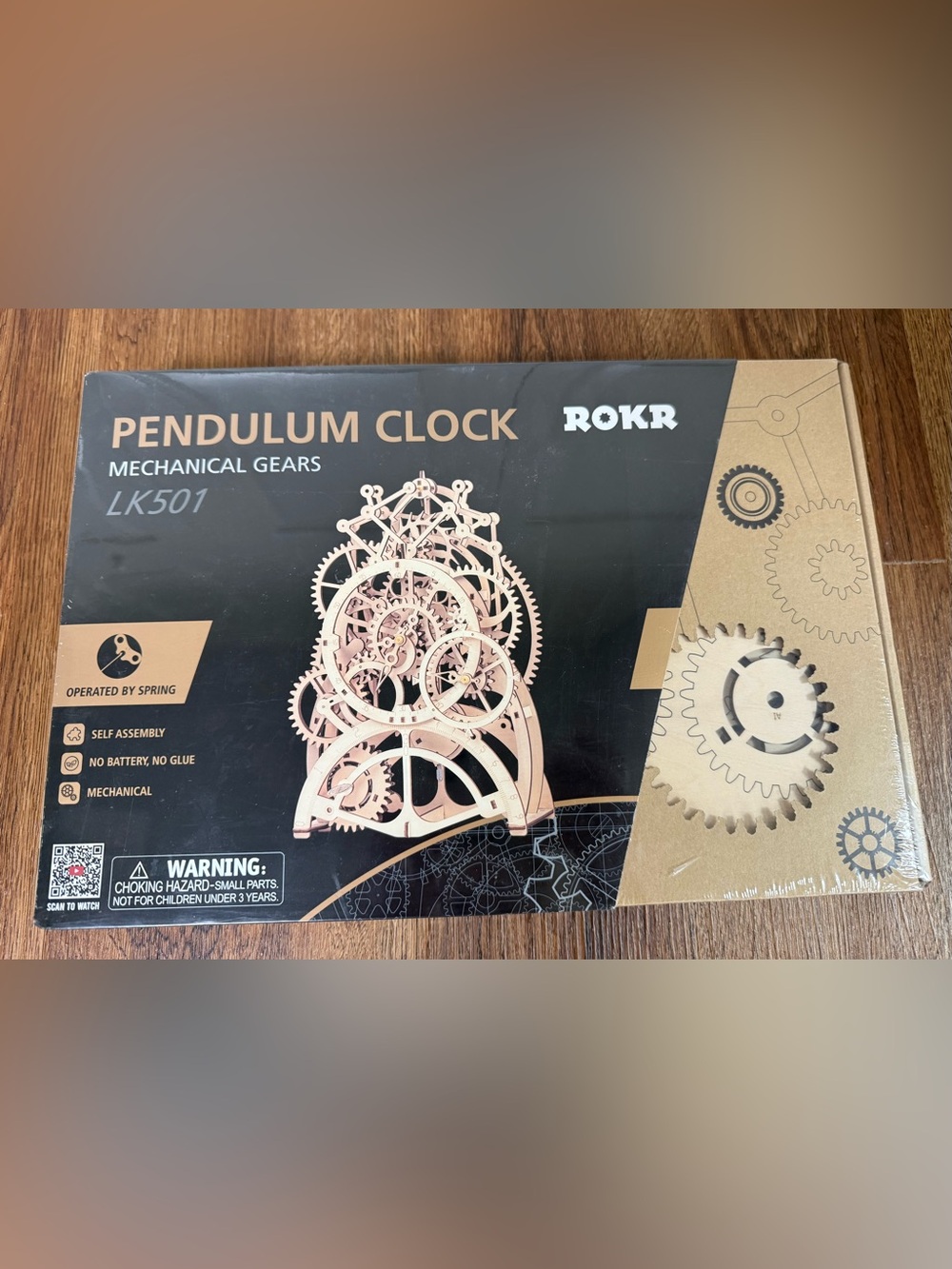 ROKR 3D wooden Pendulum Clock puzzle - mechanical gears